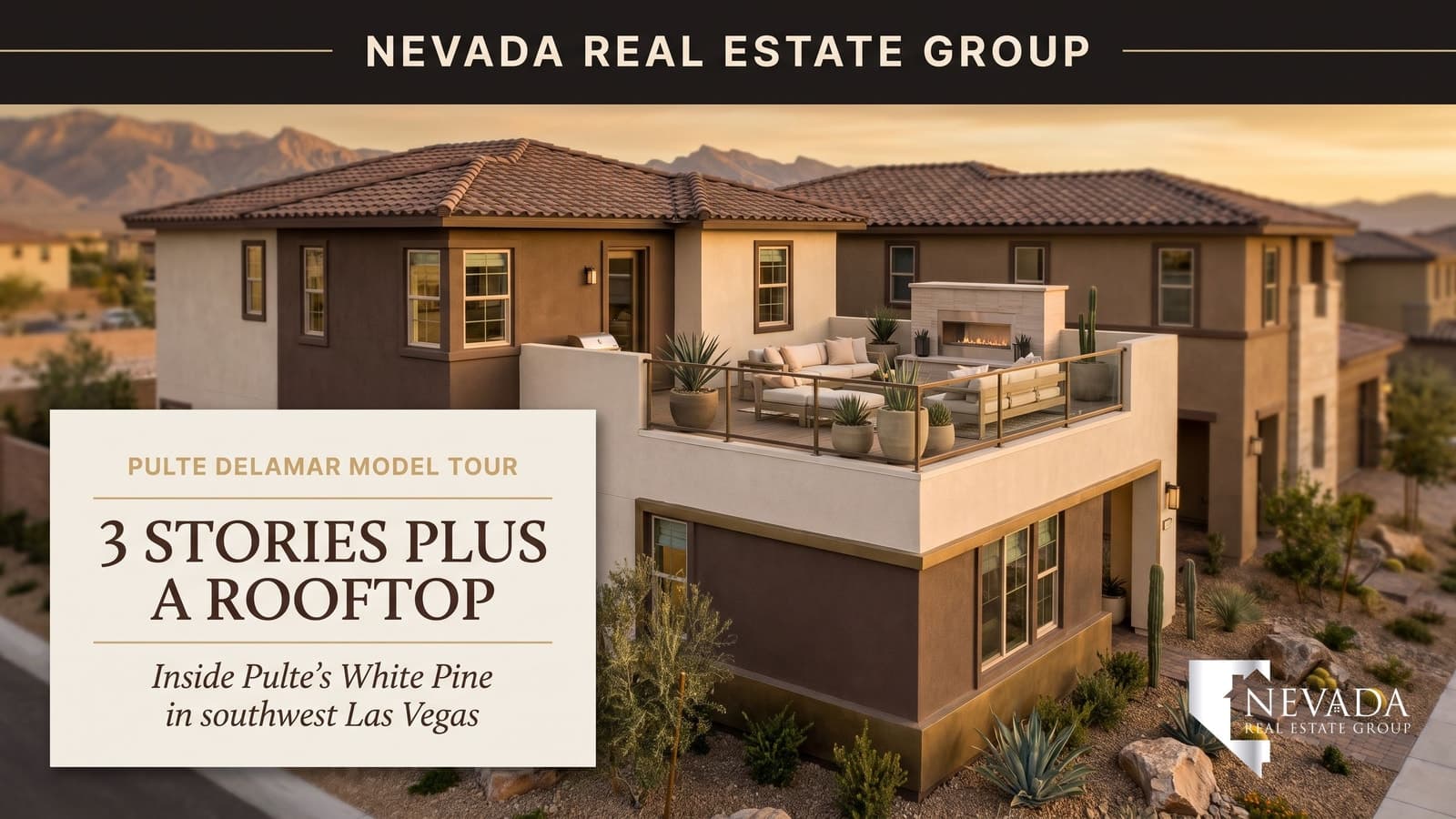 Pulte White Pine at Delamar: A Three-Story Southwest Las Vegas Model Tour