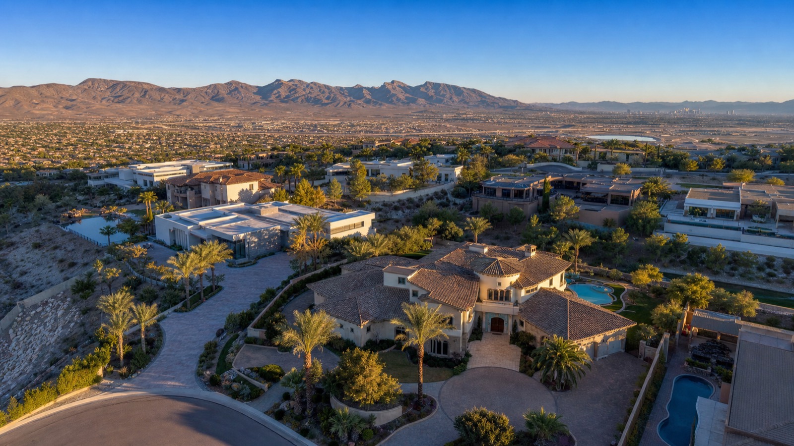 Community amenity center with pool and covered patio in a Henderson 55+ active adult neighborhood